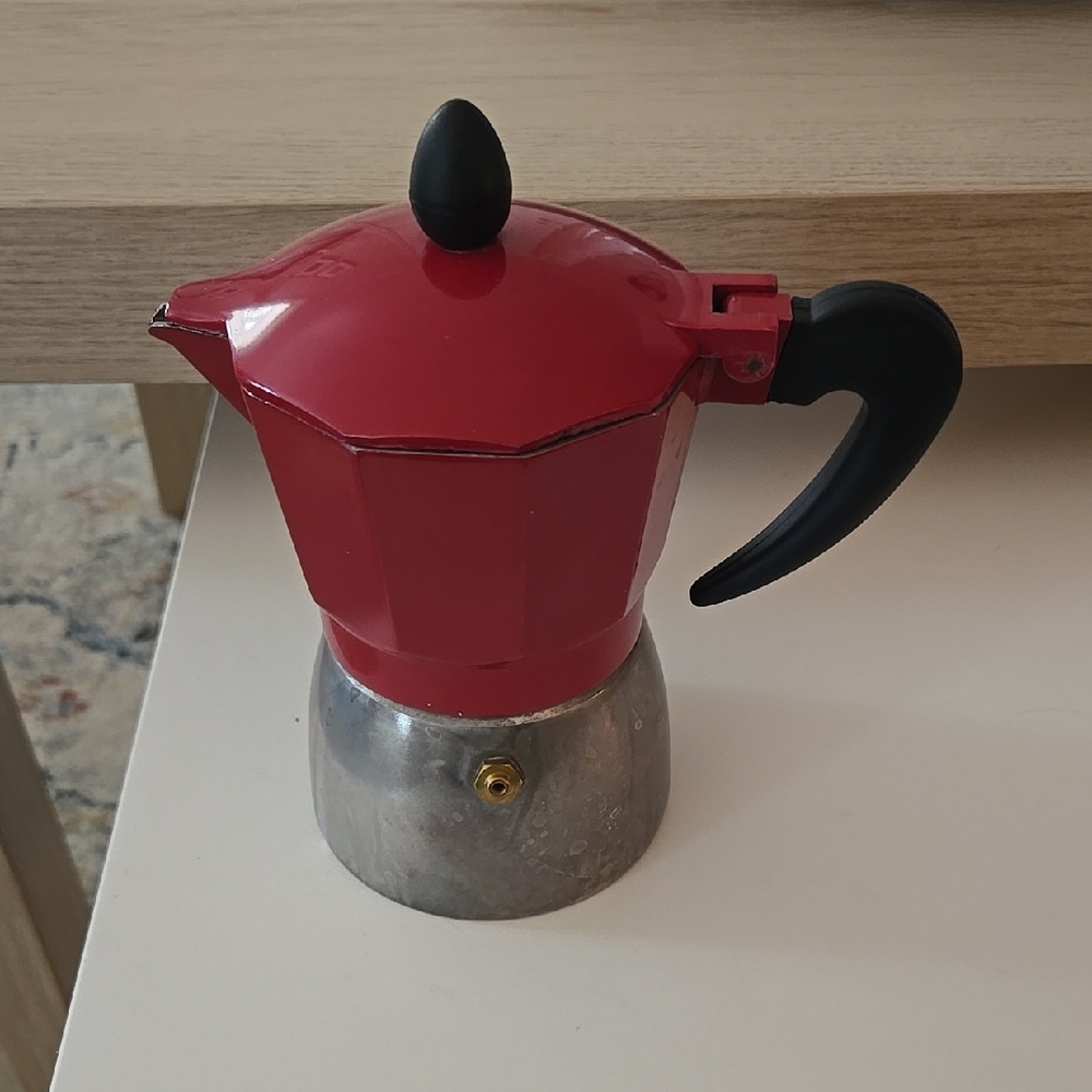 Red Stovetop Espresso Maker
